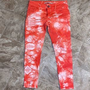 Romeo & Juliet Couture Tie Dye Crop Pants Size 28